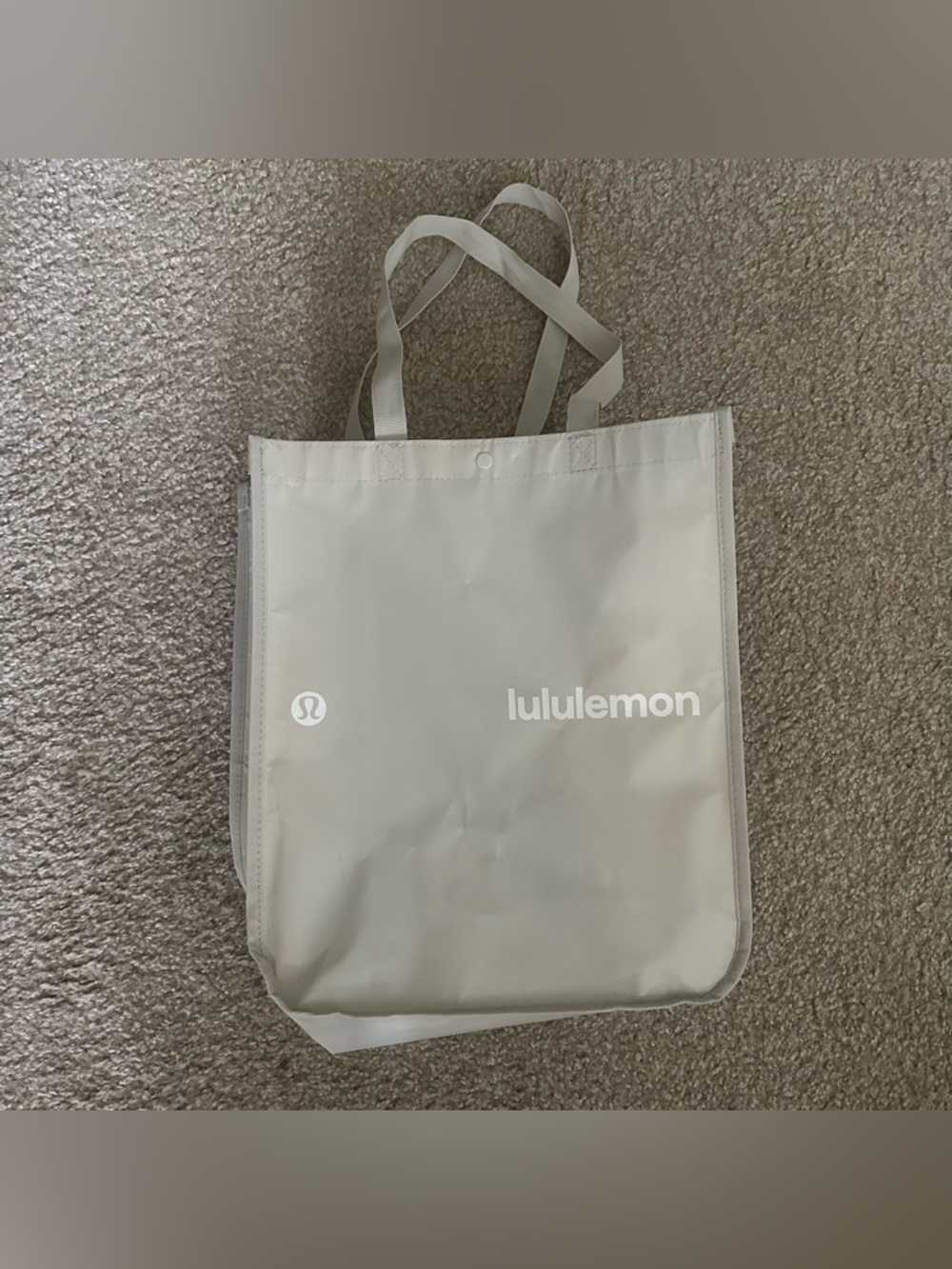 Lululemon Light Gray Tote Bag
